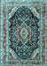 Medallion Light Blue Traditional Rug, tr3677lblu