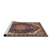 Sideview of Machine Washable Traditional Camel Brown Rug, wshtr3678