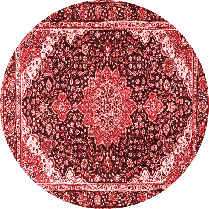 Medallion Red Traditional Rug, tr3678red