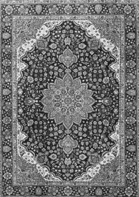 Medallion Gray Traditional Rug, tr3678gry