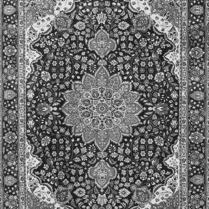 Medallion Gray Traditional Rug, tr3678gry