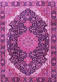 Medallion Pink Traditional Rug, tr3678pnk