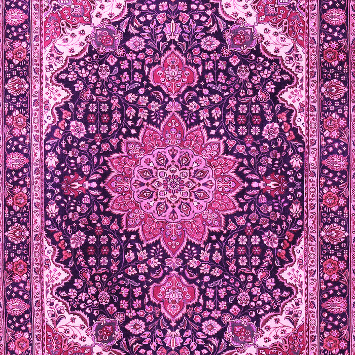 Medallion Pink Traditional Rug, tr3678pnk