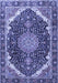 Medallion Blue Traditional Rug, tr3678blu