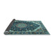 Sideview of Medallion Light Blue Traditional Rug, tr3678lblu