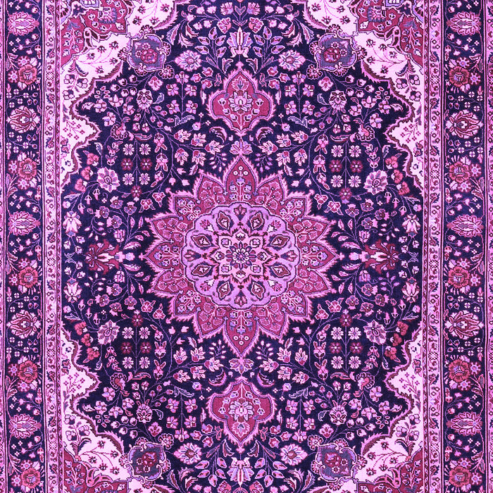 Medallion Purple Traditional Rug, tr3678pur