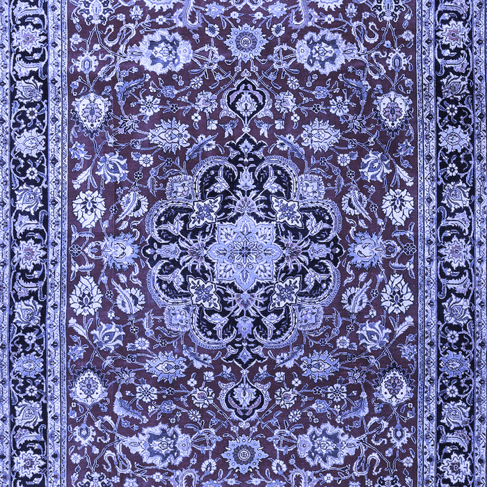 Machine Washable Persian Blue Traditional Rug, wshtr3679blu