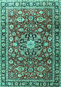 Persian Turquoise Traditional Rug, tr3679turq