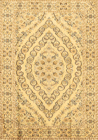 Medallion Brown Traditional Rug, tr367brn