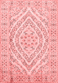 Medallion Red Traditional Rug, tr367red