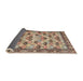 Sideview of Traditional Reddish Brown Persian Rug, tr3680