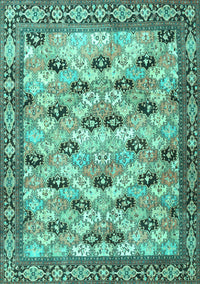 Persian Turquoise Traditional Rug, tr3680turq