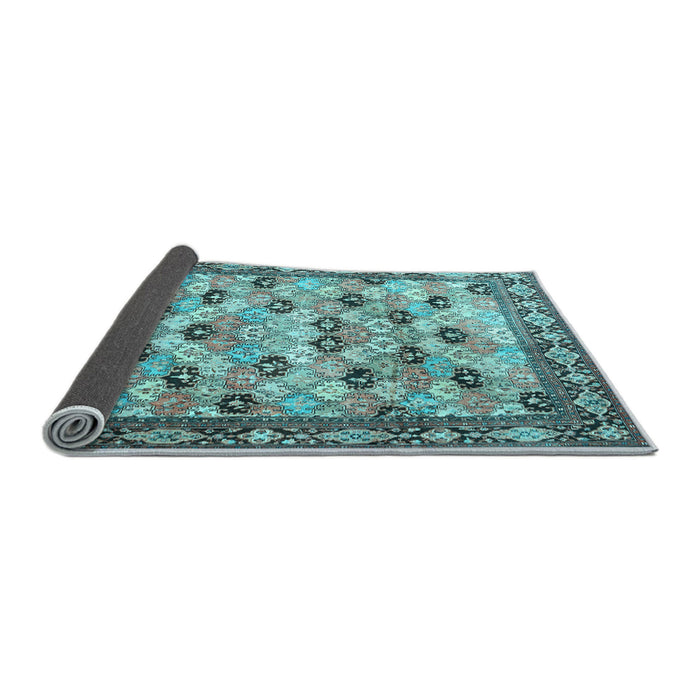 Sideview of Persian Light Blue Traditional Rug, tr3680lblu