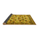 Sideview of Persian Yellow Traditional Rug, tr3680yw
