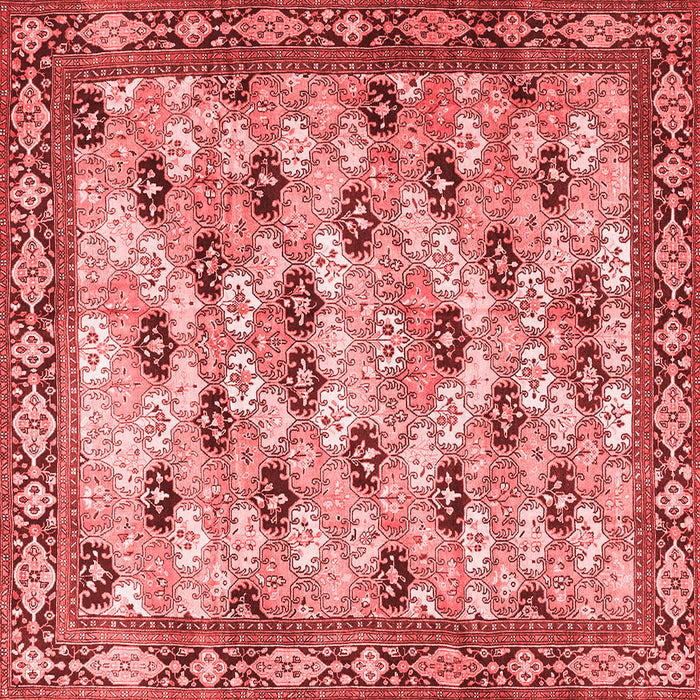 Machine Washable Persian Red Traditional Rug, wshtr3680red