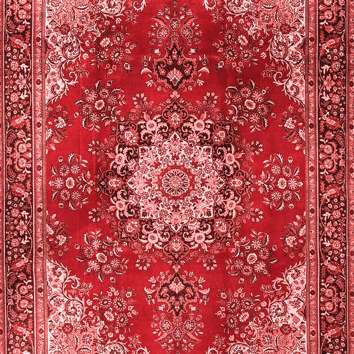 Machine Washable Persian Red Traditional Rug, wshtr3681red