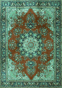 Persian Turquoise Traditional Rug, tr3681turq