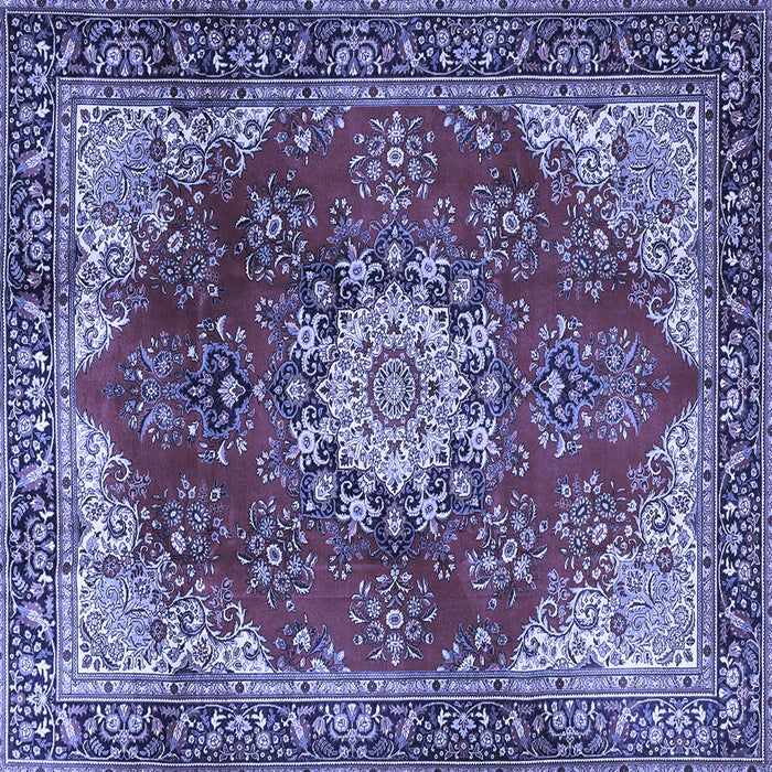 Square Persian Blue Traditional Rug, tr3681blu