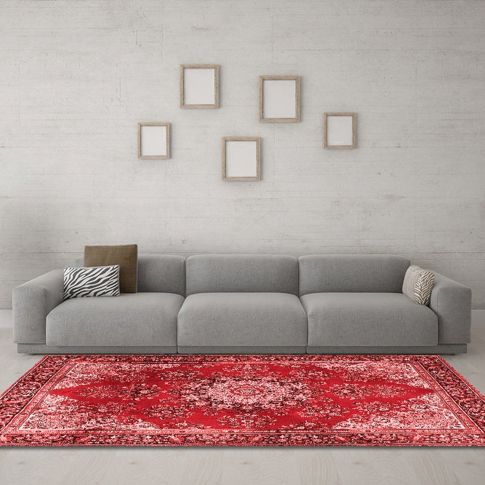 Traditional Red Washable Rugs