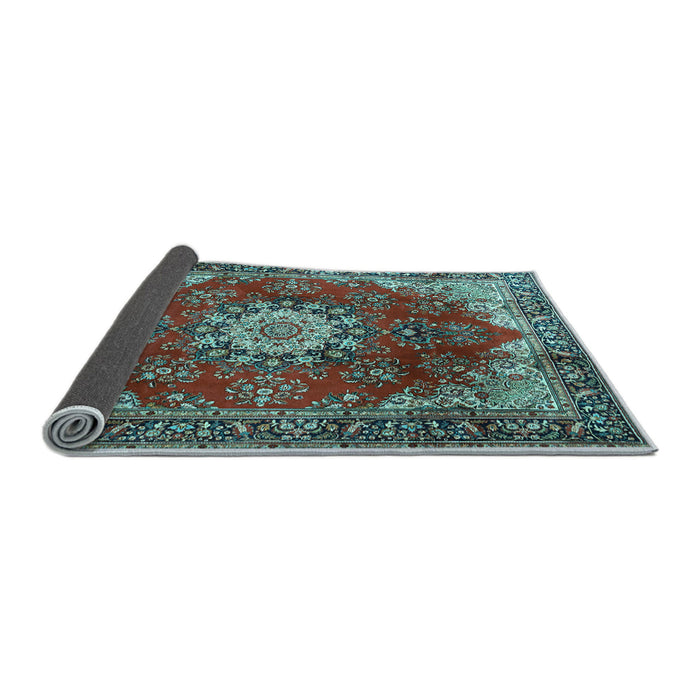 Sideview of Persian Light Blue Traditional Rug, tr3681lblu