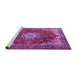 Sideview of Machine Washable Persian Purple Traditional Area Rugs, wshtr3681pur