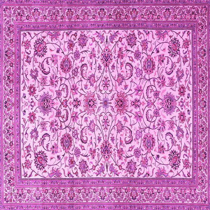 Square Persian Pink Traditional Rug, tr3682pnk