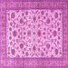 Square Persian Pink Traditional Rug, tr3682pnk