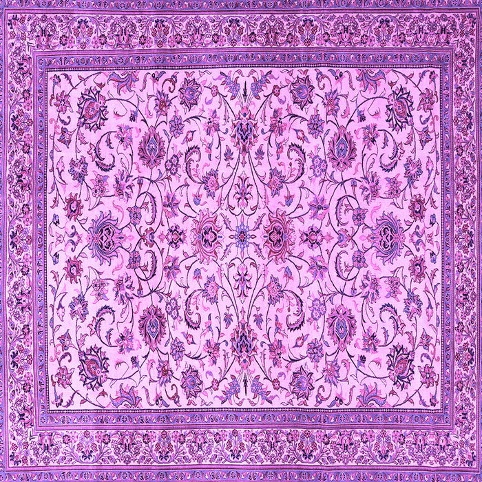 Square Persian Purple Traditional Rug, tr3682pur