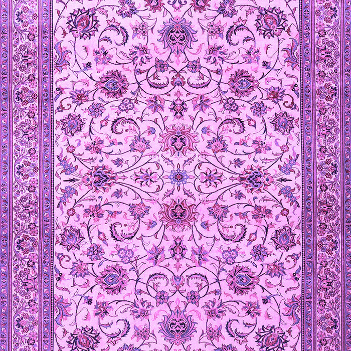 Machine Washable Persian Purple Traditional Area Rugs, wshtr3682pur