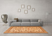 Machine Washable Persian Orange Traditional Area Rugs in a Living Room, wshtr3682org