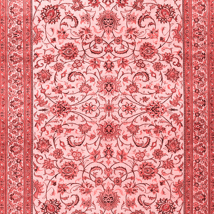 Machine Washable Persian Red Traditional Rug, wshtr3682red