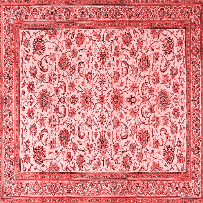 Machine Washable Persian Red Traditional Rug, wshtr3682red