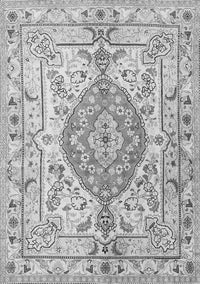 Medallion Gray Traditional Rug, tr3683gry