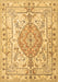 Machine Washable Medallion Brown Traditional Rug, wshtr3683brn