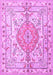 Medallion Purple Traditional Rug, tr3683pur