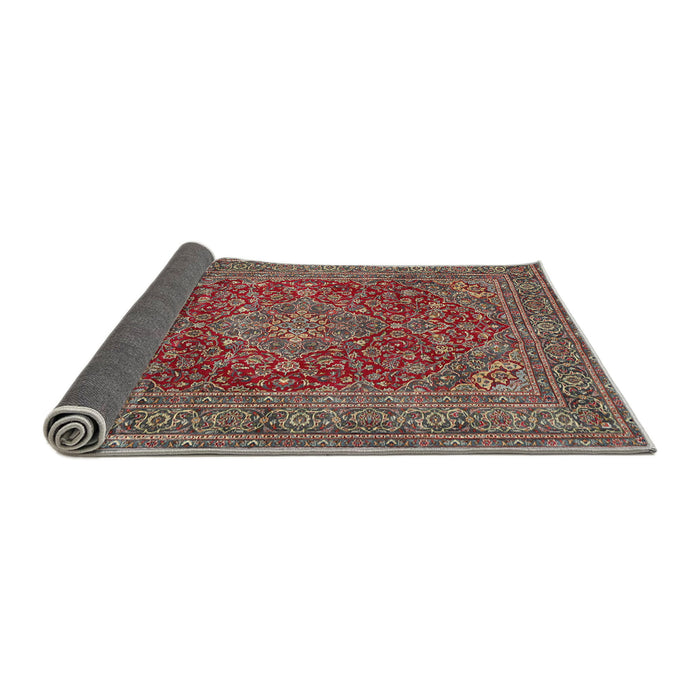Sideview of Traditional Brown Red Persian Rug, tr3684