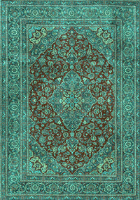 Persian Turquoise Traditional Rug, tr3684turq