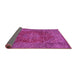 Sideview of Persian Pink Traditional Rug, tr3684pnk