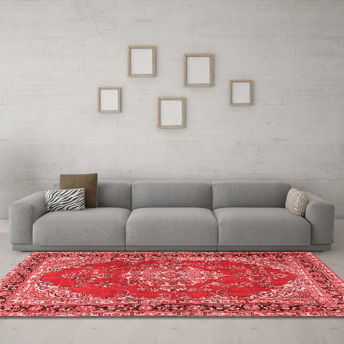 Traditional Red Washable Rugs
