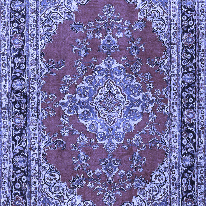 Medallion Blue Traditional Rug, tr3685blu