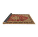 Sideview of Medallion Brown Traditional Rug, tr3685brn