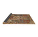 Sideview of Traditional Dark Sienna Brown Persian Rug, tr3686