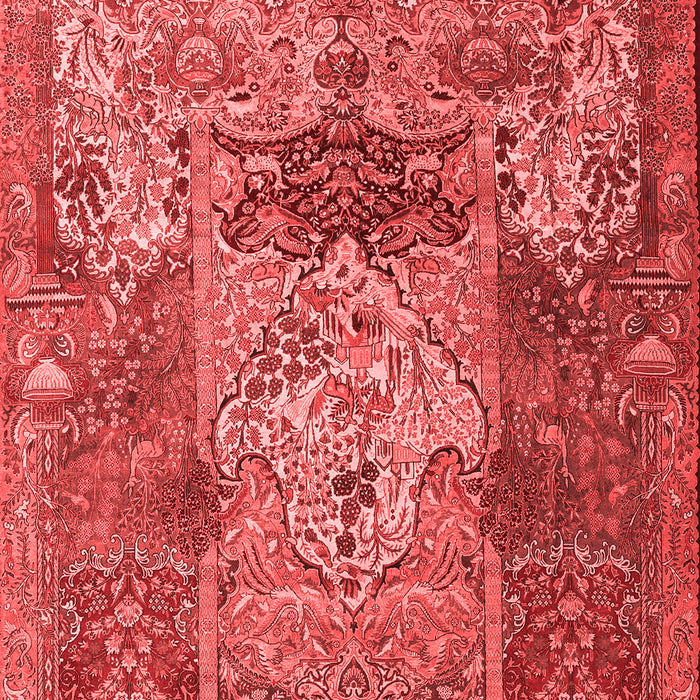 Machine Washable Persian Red Traditional Rug, wshtr3686red
