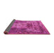 Sideview of Persian Pink Traditional Rug, tr3686pnk