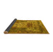 Sideview of Persian Yellow Traditional Rug, tr3686yw