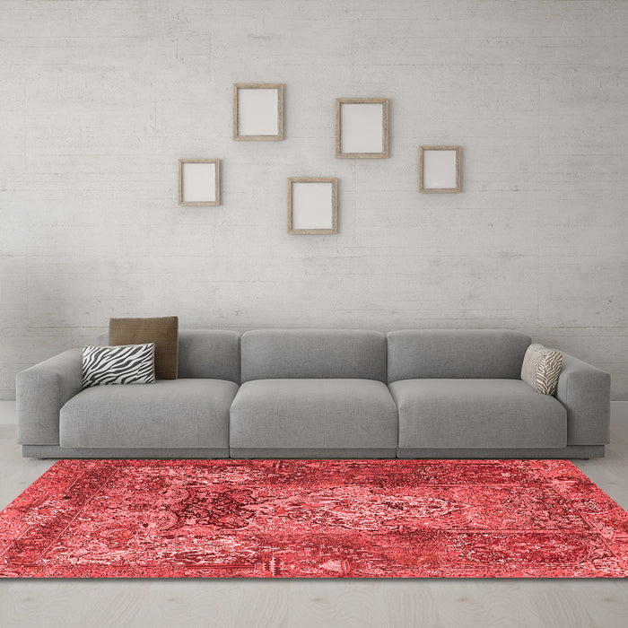 Traditional Red Washable Rugs