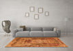 Machine Washable Persian Orange Traditional Area Rugs in a Living Room, wshtr3686org