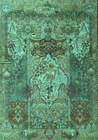 Persian Turquoise Traditional Rug, tr3686turq