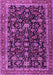 Machine Washable Persian Purple Traditional Area Rugs, wshtr3687pur