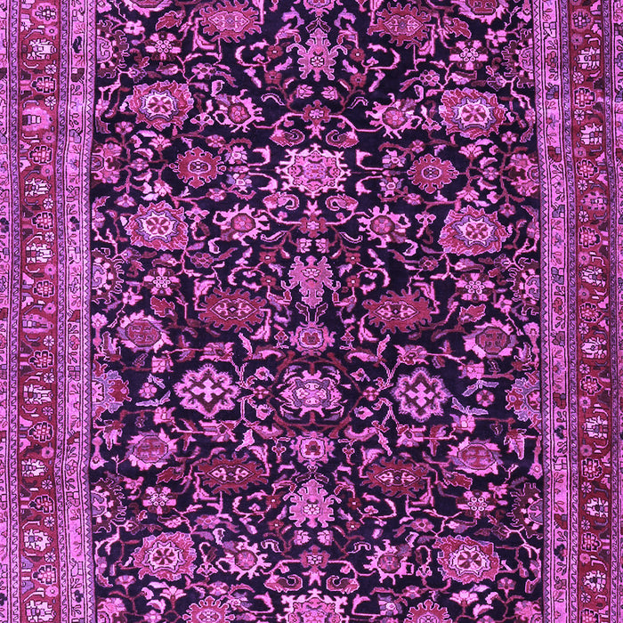 Machine Washable Persian Purple Traditional Area Rugs, wshtr3687pur
